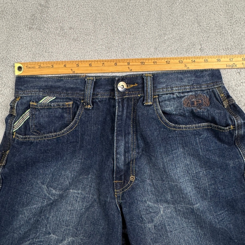 Phat Classic Original Mens Dark Wash Denim Carpenter Shorts Size 32 Indigo Y2K - Picture 9 of 9
